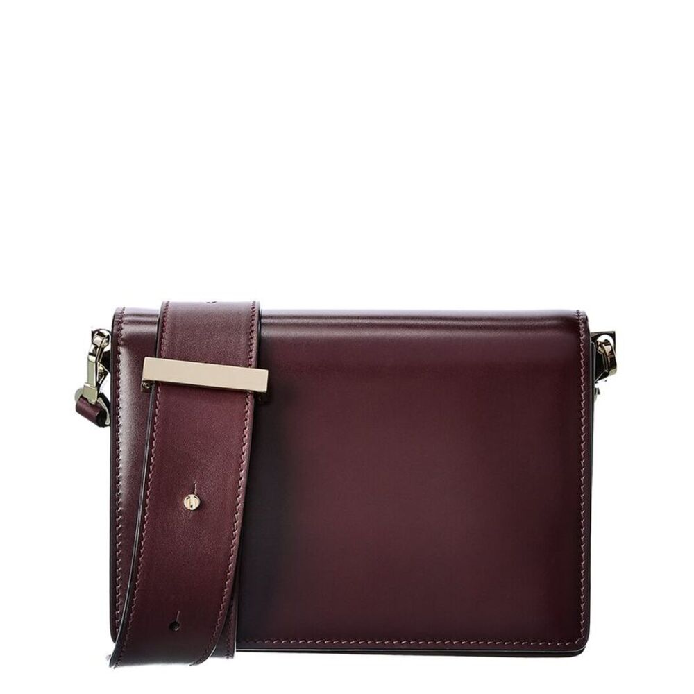Valextra Swing Small Leather Shoulder Bag, Red